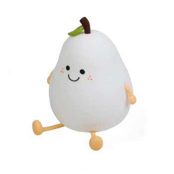 Μαλακό Επαναφορτιζόμενο Φωτιστικό Σιλικόνης Αχλάδι - Cute Pear Night Light