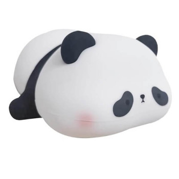 Μαλακό Επαναφορτιζόμενο Φωτιστικό Σιλικόνης Πάντα Ξαπλωμένο - Cute Lying down Panda Night Light