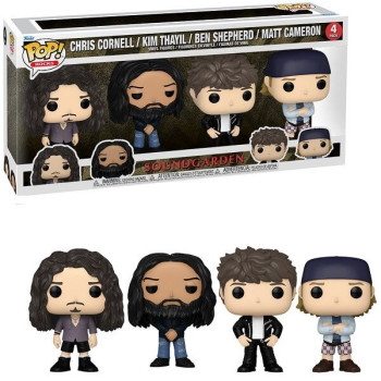 Funko POP Rocks Soundgarden - Chris Cornell, Kim Thayil, Ben Shepherd, Matt Cameron 4-Pack Vinyl Figures