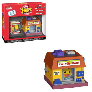 Funko Bitty POP Towns The Simpsons - Bart Simpson and Kwik-E-Mart Vinyl Figure