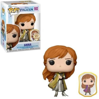 Funko POP Disney Frozen - Anna with Enamel Pin 582 Vinyl Figure Funko Shop Exclusive