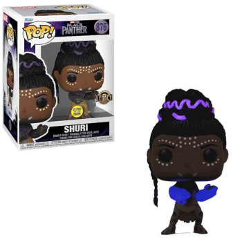 Funko POP Marvel Black Panther - Shuri GitD 876 Bobble-Head Marvel Studios Legacy Collection Exclusive