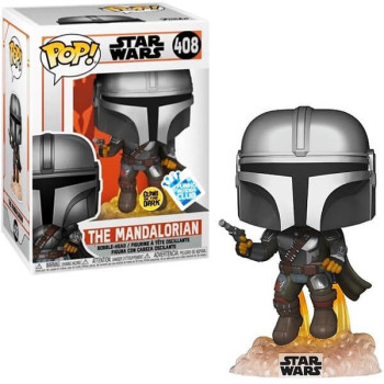 Funko POP Movies Star Wars - The Mandalorian GitD 408 Bobble-Head Funko Insider Club Exclusive