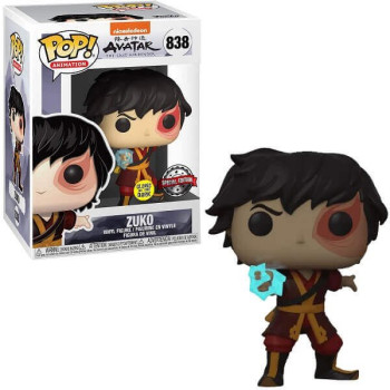 Funko POP Animation Avatar The Last Airbender - Zuko GitD 838 Vinyl Figure Special Edition