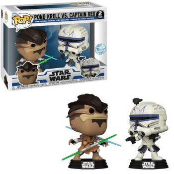 Funko POP Star Wars - Pong Krell vs. Captain Rex 2-pack Vinyl Figures Special Edition