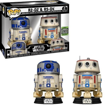 Funko POP Star Wars - R2-D2 & R5-D4 2-pack Vinyl Figures 2023 Galactic Convention Exclusive