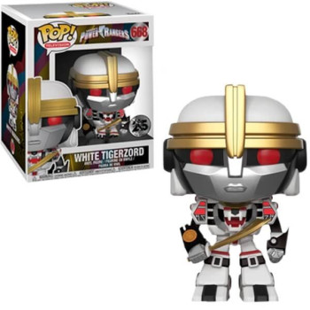 Funko POP Television Power Rangers - White Tigerzord 668 Supersized 6" Vinyl Figure 