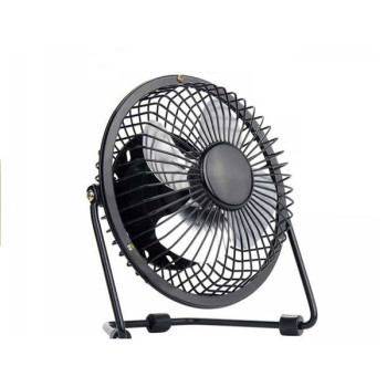 Επιτραπέζιο USB Ανεμιστηράκι Φορητό Με Μεταλλική Κατασκευή 20cm - Μαύρο