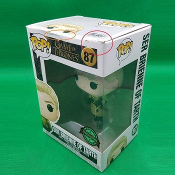 Funko POP Television Game of Thrones - Ser Brienne of Tarth 87 Vinyl Figure Special Edition Damaged Box