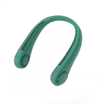 Επαναφορτιζόμενος Ανεμιστήρας Λαιμού χωρίς Φτερωτή - Bladeless Rechargeable Neck Fans - Πράσινο