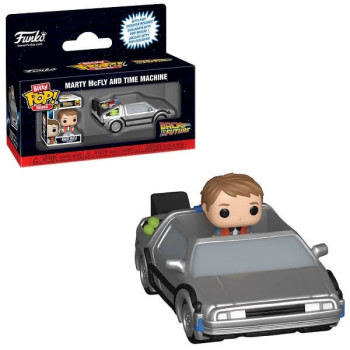 Funko Bitty POP Rides Back to the Future - Marty McFly and Time Machine Vinyl Figure