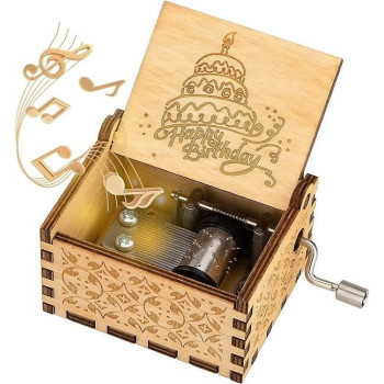 Ξύλινο Μουσικό Κουτί Happy Birthday