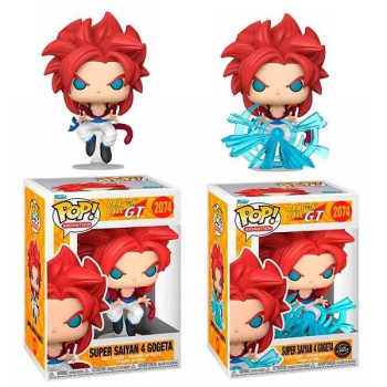 Funko POP Bundle of 2 Dragon Ball GT - Super Saiyan 4 Gogeta & GitD Chase 2074 Vinyl Figures