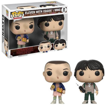 Funko POP Television Stranger Things - Eleven with Eggos & Mike 2-pack Vinyl Figures