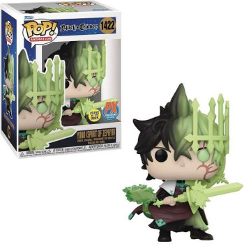 Funko POP Animation Black Clover - Yuno (Spirit of Zephyr) GitD 1422 Vinyl Figure PX Previews Exclusive