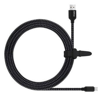 Braided Καλώδιο 3 μέτρων USB σε Micro USB για Android συσκευές - Μαύρο