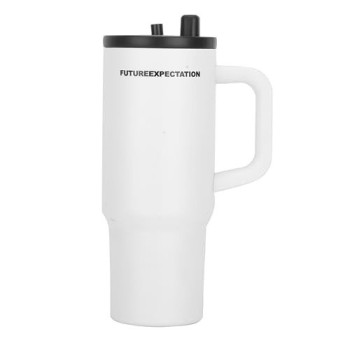 Ανοξείδωτο Ισοθερμικό Ποτήρι Θερμός - Handled Travel Tumbler - 710ml Άσπρο