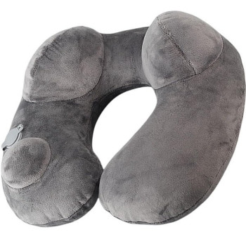 Φουσκωτό Μαξιλάρι Ταξιδιού για τον Λαιμό - Γκρι