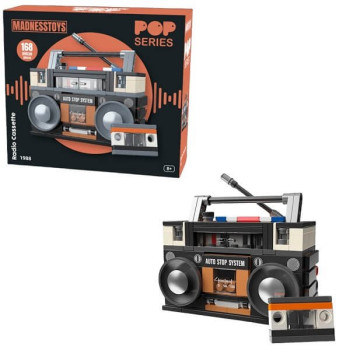 MadnessToys Σετ Τουβλάκια Pop Series - Radio Cassette 1988 Construction Kit 168 κομμάτια