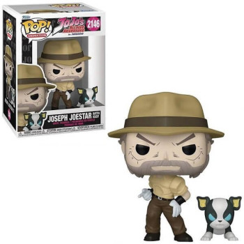 Funko POP Animation JoJo’s Bizarre Adventure - Joseph Joestar with Iggy 2146 Vinyl Figure