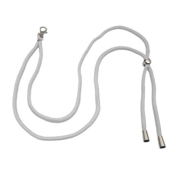 Λουράκι Λαιμού Lanyard για Κινητό με Μεταλλικό Γάντζο 75cm - Λευκό