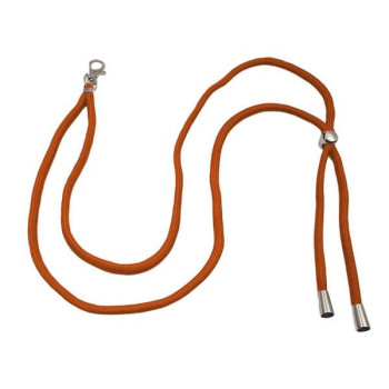 Λουράκι Λαιμού Lanyard για Κινητό με Μεταλλικό Γάντζο 75cm - Πορτοκαλί
