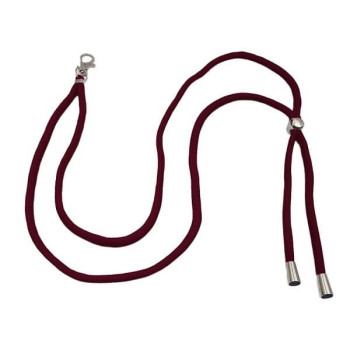 Λουράκι Λαιμού Lanyard για Κινητό με Μεταλλικό Γάντζο 75cm - Μπορντώ 