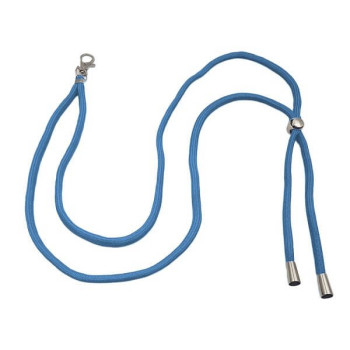 Λουράκι Λαιμού Lanyard για Κινητό με Μεταλλικό Γάντζο 75cm - Γαλάζιο