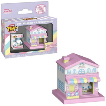 Funko Bitty POP Towns Hello Kitty and Friends - Chef Cinnamoroll with Cafe Cinnamoroll Vinyl Figure
