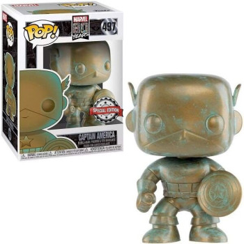 Funko POP Marvel 80 Years - Captain America 497 Bobble-Head Special Edition Exclusive