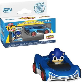 Funko Bitty POP Rides Sonic the Hedgehog - Sonic and Speed Star Lightning Vinyl Figure