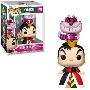 Funko POP Alice in Wonderland - Queen of Hearts with Cheshire Cat 1771 Vinyl Figure