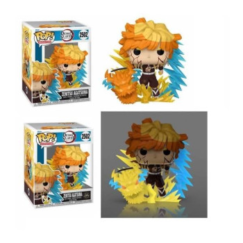 Funko POP Bundle of 2 Animation Demon Slayer - Zenitsu Agatsuma & GitD Chase 2502 Vinyl Figures