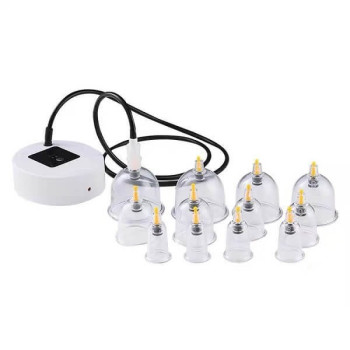 Επαναφορτιζόμενη Θεραπευτική Συσκευή με 12 Πλαστικές Βεντούζες 5W