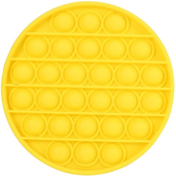 Anti Stress Fidget Bubble Pop Αγχολυτικό Παιχνίδι Κύκλος Κίτρινο