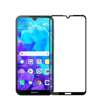 Tempered Glass Full Glue 9H για Huawei Y5 2019 Black