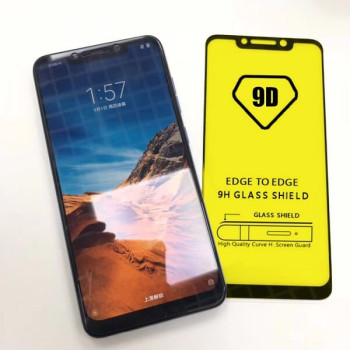 Tempered Glass Full Glue 9H για Xiaomi POCO F1 Black