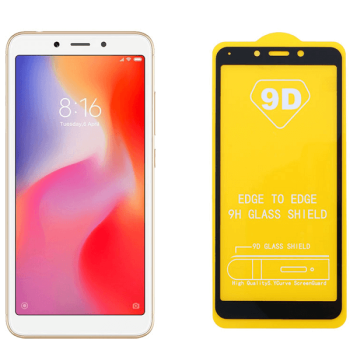 Tempered Glass Full Glue 9H για Xiaomi REDMI 6-6A Black