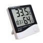 Επιτραπέζιο Ρολόι Θερμόμετρο Υγρασιόμετρο Με Μεγάλη Οθόνη HTC-1