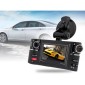 Διπλή Κάμερα Αυτοκινήτου Περιστρεφόμενων Φακών 180°, LCD 2,7' - 5MP CARWAY F30