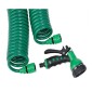 Επεκτεινόμενο Λάστιχο Ποτίσματος 15 m με σπείρες και πιστόλι Μπεκ COILED HOSE 50FT