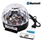 Bluetooth φωτορυθμικό LED Crystal Magic Ball Light με USB Mp3 Player & τηλεχειρισμό και Δώρο στικάκι