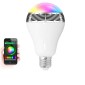 Bluetooth Πολύχρωμη Λάμπα LED 6W & Ηχείο 3W E27 για Android & iOS LD6