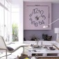 Ρολόι Τοίχου Αυτοκόλλητο DIY 10A022