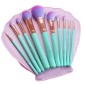 Πινέλα Μακιγιάζ Σετ 10 τμχ με θήκη Κοχύλι - Make Up Brushes in Sheashell Case