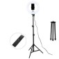 Φωτογραφικό Φωτιστικό με Τηλεκοντρόλ 30cm Ring Lamp Light LED με 2 Τρίποδα