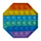 Anti Stress Fidget Bubble Pop Αγχολυτικό Παιχνίδι Οκτάγωνο Rainbow