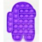 Anti Stress Fidget Bubble Pop Αγχολυτικό Παιχνίδι Ρομπότ Μωβ