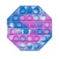 Anti Stress Fidget Bubble Pop Αγχολυτικό Παιχνίδι Οκτάγωνο Marble Γαλάζιο-Ροζ