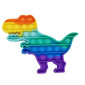 Anti Stress Fidget Bubble Pop Αγχολυτικό Παιχνίδι Δεινόσαυρος Rainbow
